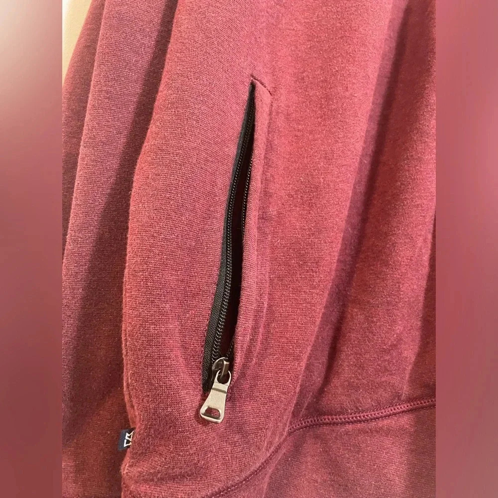 Cutter & Buck Full Zip Maroon Sweatshirt Embroidered Logo Quality Size 2XT EUC - Picture 5 of 9